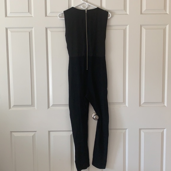 Bloomingdale’s black zip-up jumpsuit - Picture 3 of 3